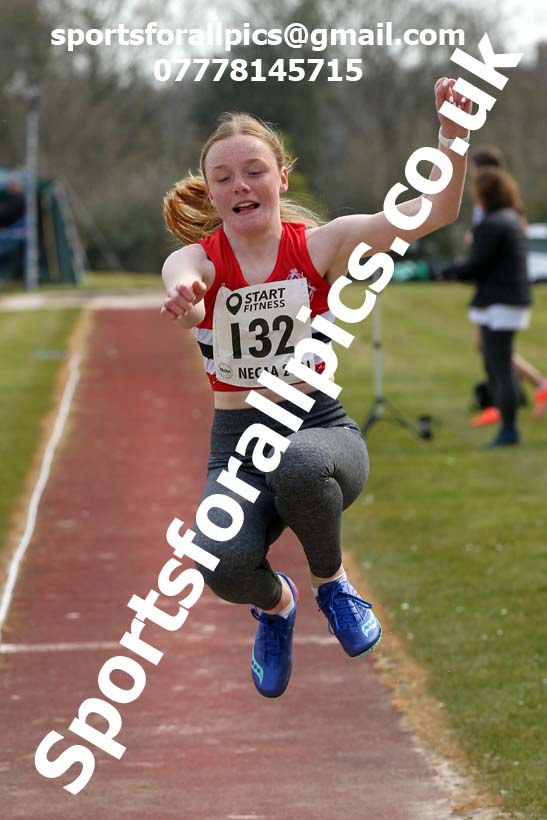 Long jump, 2021 NECAA Open Graded Meeting, Morpeth. Photo: David T. Hewitson/Sports for All Pics
